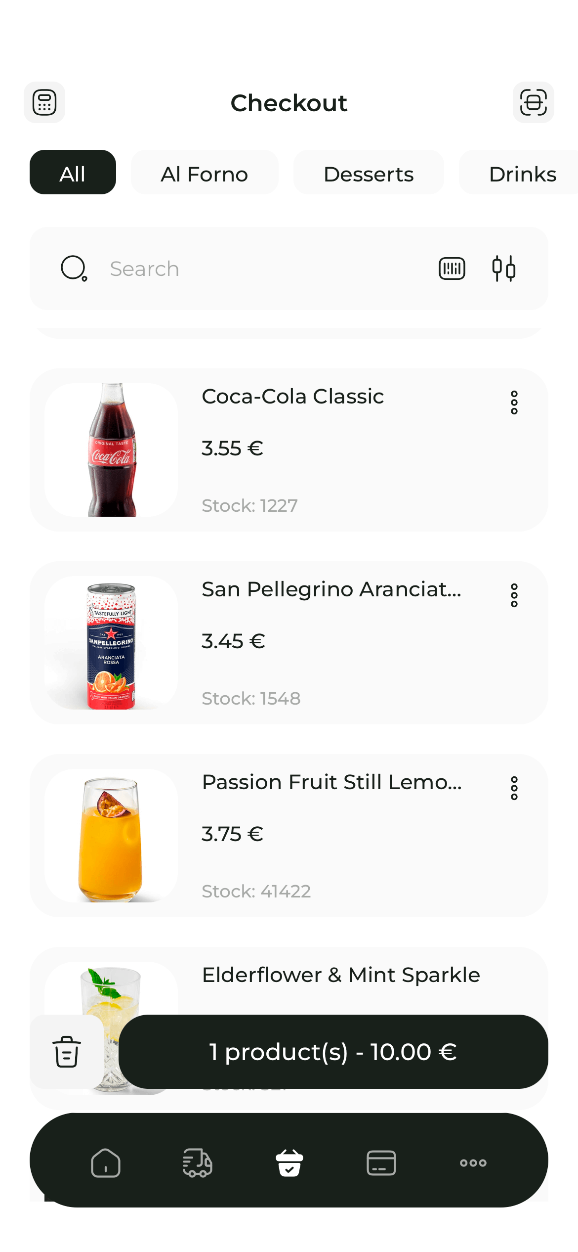 In-app Point of Sale