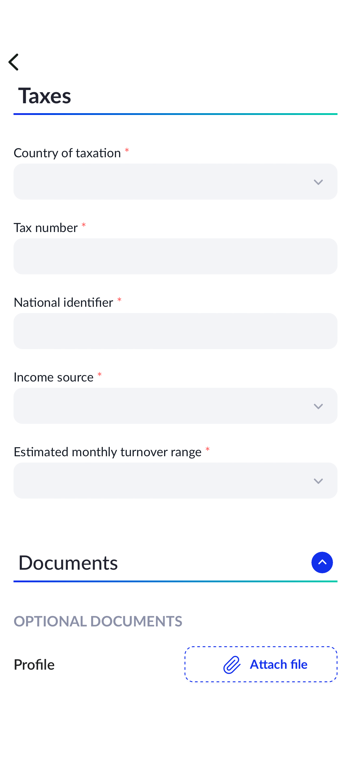 KYC onboarding